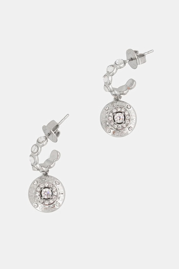 Guess kolczyki damskie ze stali nierdzewnej SPARKS JUBE06.284JW srebrny SS26