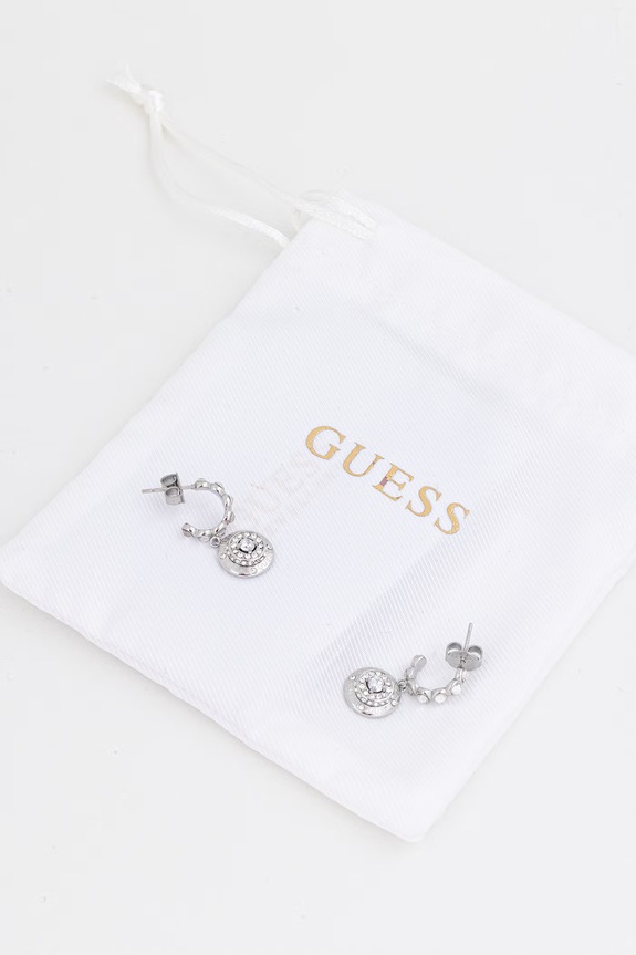 Guess kolczyki damskie ze stali nierdzewnej SPARKS srebrny JUBE06.284JW