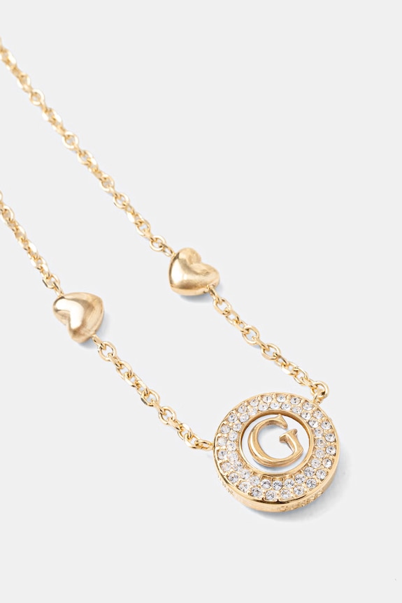 Guess colier pentru femei, din oțel inoxidabil G TALISMAN JUBN06.201JW aur SS26