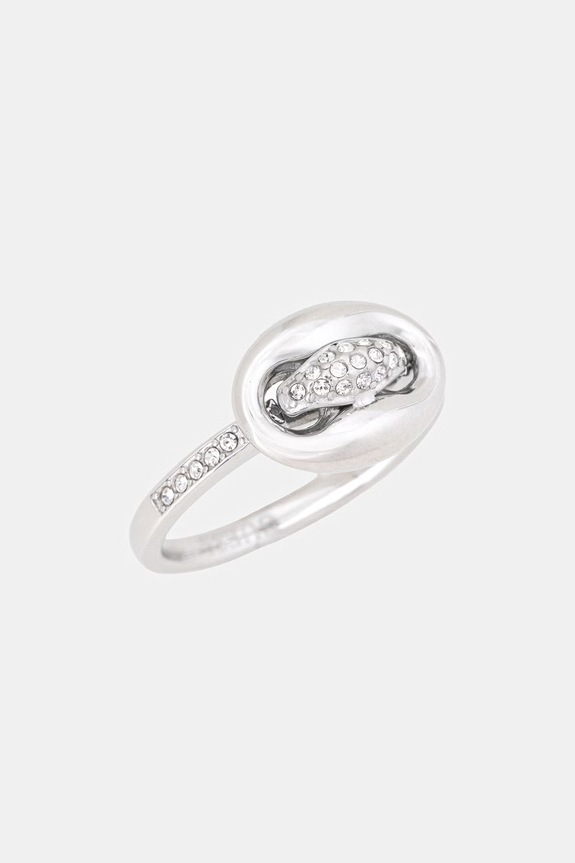 Guess pierścionek damski ze stali nierdzewnej MARINA srebrny JUBR06.226JW