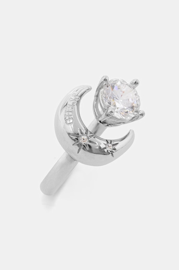 Guess AURORA női rozsdamentes acél gyűrű JUBR06.237JW ezüst SS26