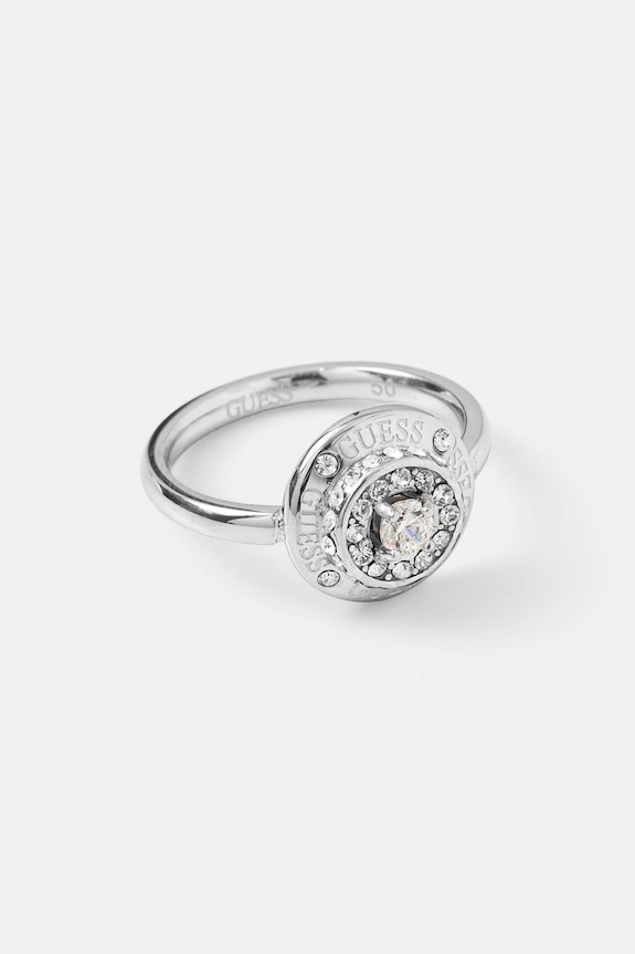 Guess prstýnek dámský z nerezové oceli SPARKS stříbrná JUBR06.286JW