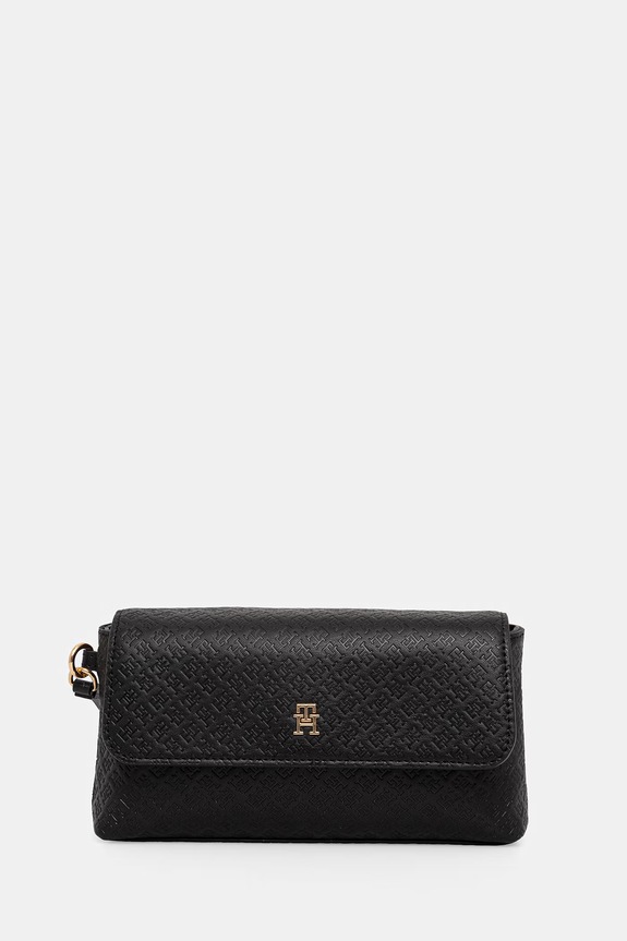 Tommy Hilfiger săculeț pentru femei, cu imitație de piele negru AW0AW18602