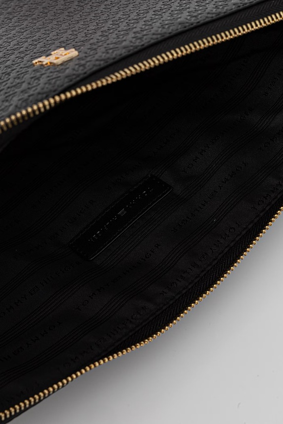 Tommy Hilfiger husă de laptop pentru femei, cu imitație de piele negru AW0AW18603