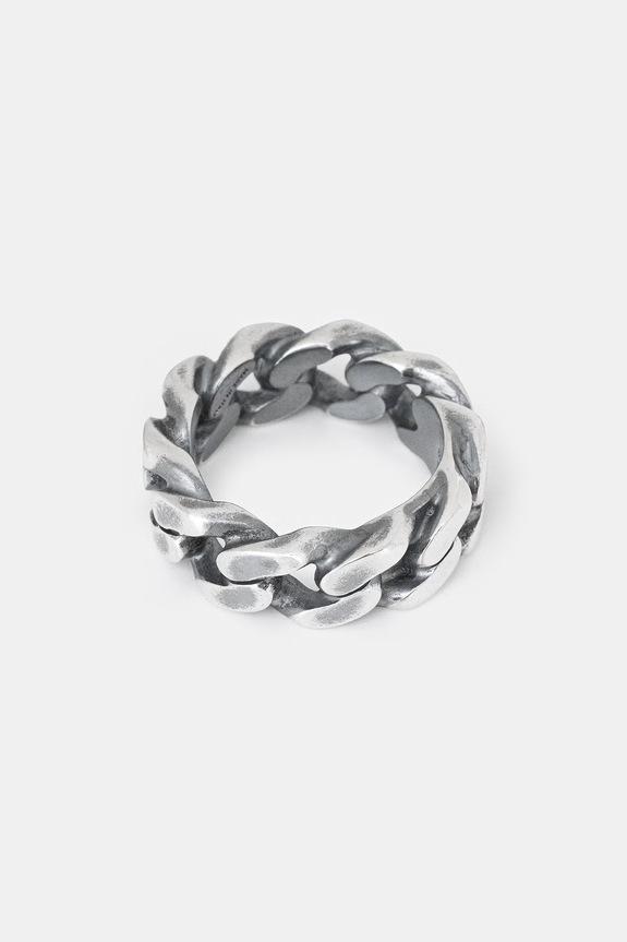 MM6 Maison Margiela pierścionek damski SM6UQ0111.P8884.954 srebrny SS26