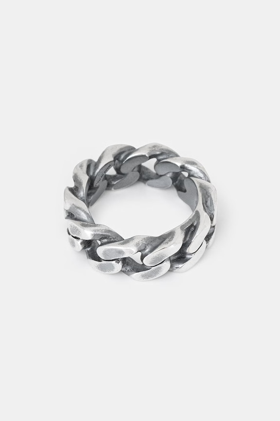 MM6 Maison Margiela pierścionek damski SM6UQ0111.P8884.954 srebrny SS26