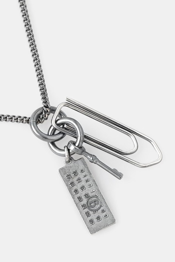 MM6 Maison Margiela naszyjnik SM6UU0093.P8601.954 srebrny SS26