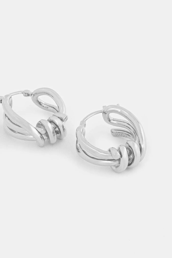 MM6 Maison Margiela kolczyki SM6VG0107.P8858.951 srebrny SS26