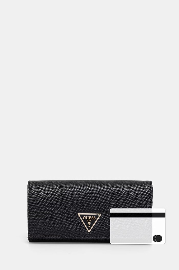 Guess Peňaženka dámska z imitácie kože LAUREL SWZG74.59155 čierna