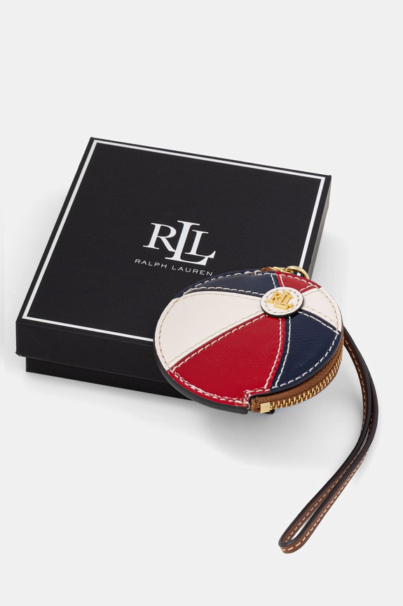 Dodatki Lauren Ralph Lauren Obesek za ključe ženski usnjen 432P10549 rdeča