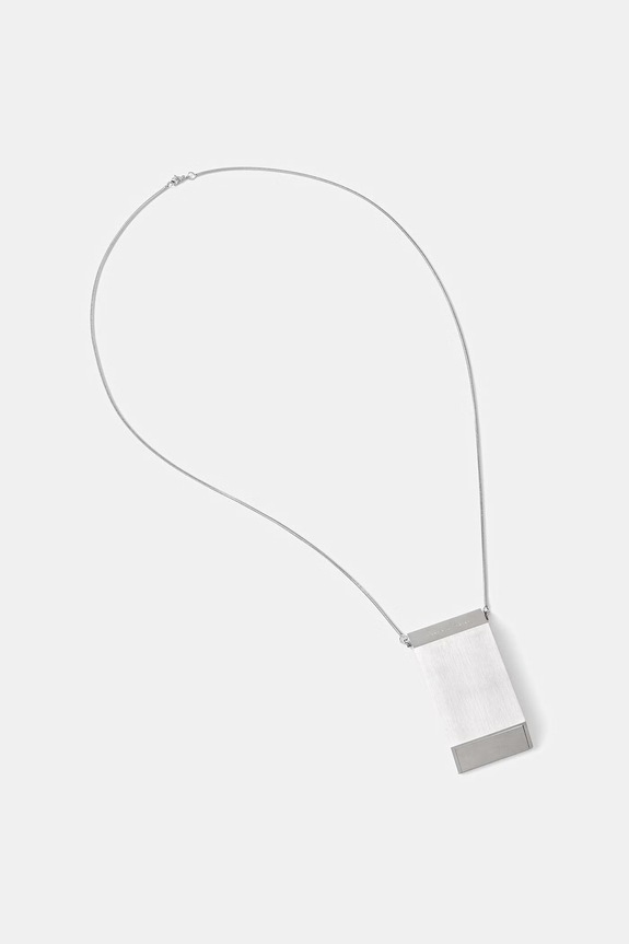 Rick Owens DRKSHDW Portable Ashtray намисто чоловіче срібний RJ0000139.MMT