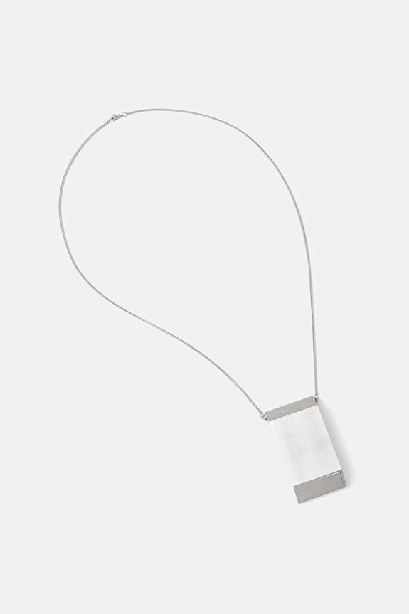 Rick Owens DRKSHDW Portable Ashtray намисто чоловіче срібний RJ0000139.MMT
