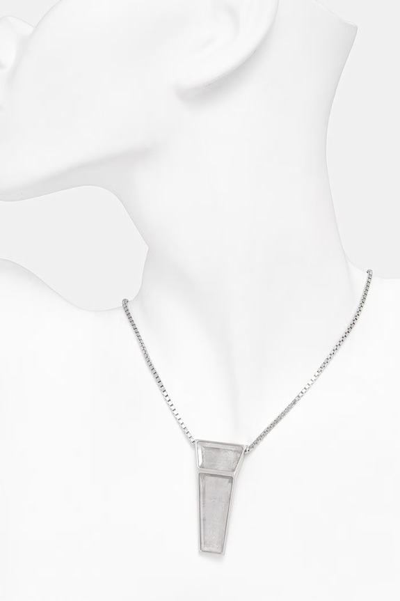 Dodaci Ogrlica Rick Owens DRKSHDW Crystal Trunk RJ0000027.MMTES2 srebrna