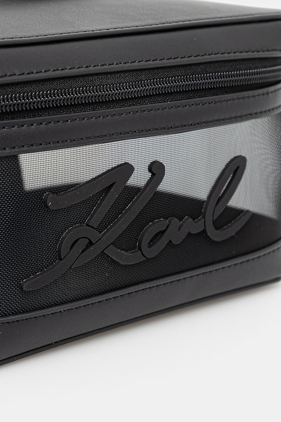 Doplnky Karl Lagerfeld dámska kozmetická taška K/SIGNATURE B2W46077 čierna