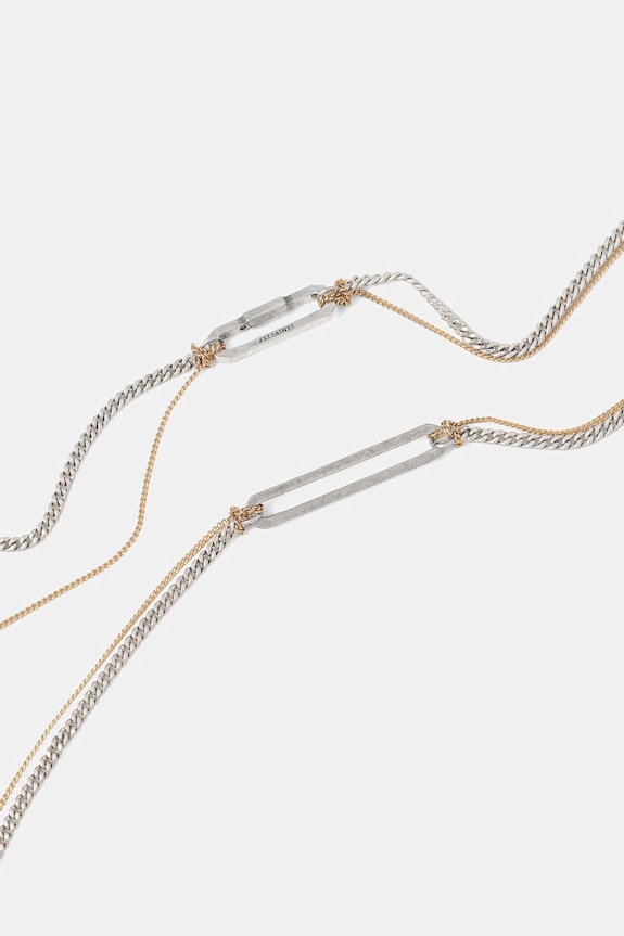 AllSaints colier pentru femei, din metal 37568837TWO979 argintiu SS26