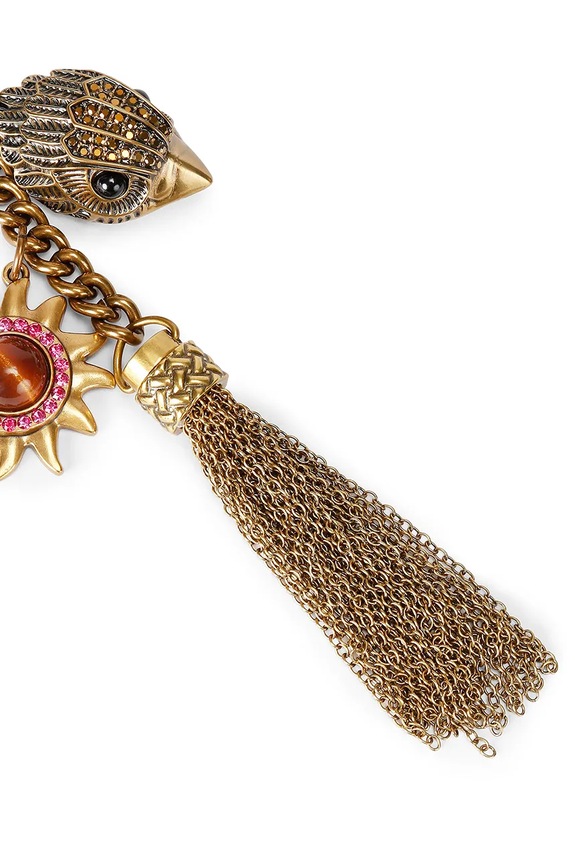 Doplnky Kurt Geiger London dámsky prívesok Eagle Tassel Mix Keyring 5602461999 zlatá