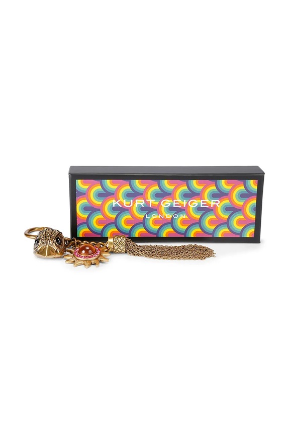 Kurt Geiger London dámsky prívesok Eagle Tassel Mix Keyring zlatá 5602461999