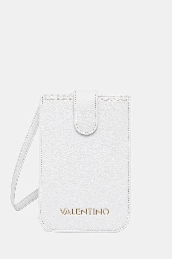Valentino Bags pokrowiec na telefon damski z imitacji skóry ALEKSANDRA biały VPS9W982