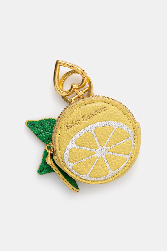 Juicy Couture kľúčenka dámska CHARM žltá AEJ268625WVP