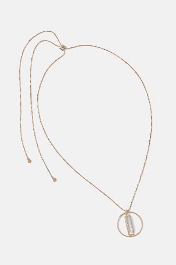 DKNY Κολιέ με κρεμαστό γυναικείο μεταλλικό χρυσαφί 04N00355