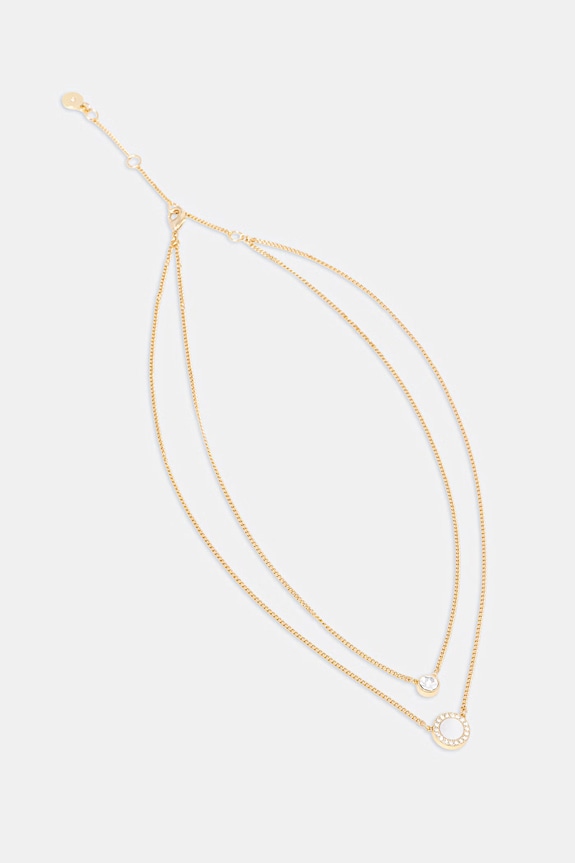 DKNY naszyjnik damski metalowy złoty 04N00345