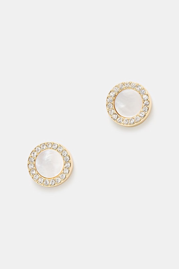 DKNY női fém fülbevaló arany 04G00907