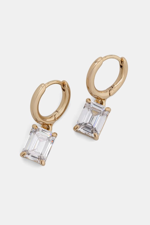 Lauren Ralph Lauren női fém köbös cirkónium fülbevaló arany 14G01416