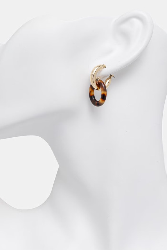 Accessori Lauren Ralph Lauren orecchini da donna in metallo 14G01420 marrone