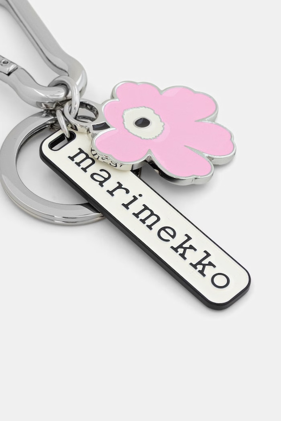 Marimekko brelok damski metalowy 095598 różowy SS26