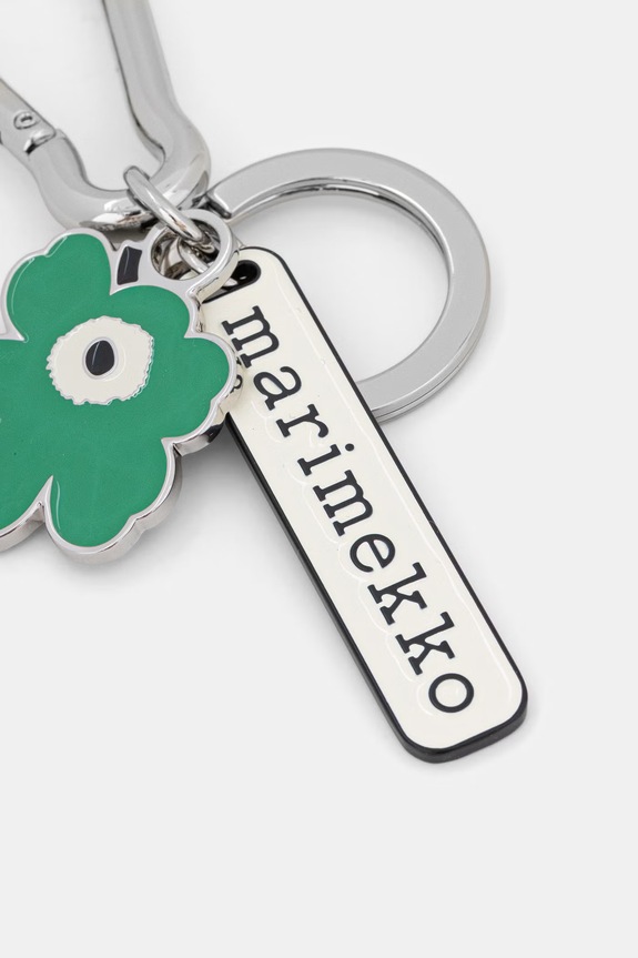 Marimekko brelok damski metalowy 095598 zielony SS26