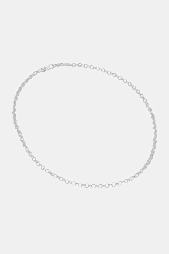 HATTON LABS DIAMOND CUT BELCHER CHAIN M цепочка серебряная для женщин серебрянный HL.W4.396.SL.S20