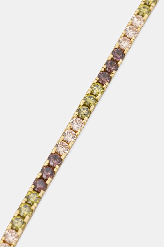 HATTON LABS CLASSIC TENNIS BRACELET M náramek stříbrný dámský HL.W4.801.23.S8 zlatá SS26