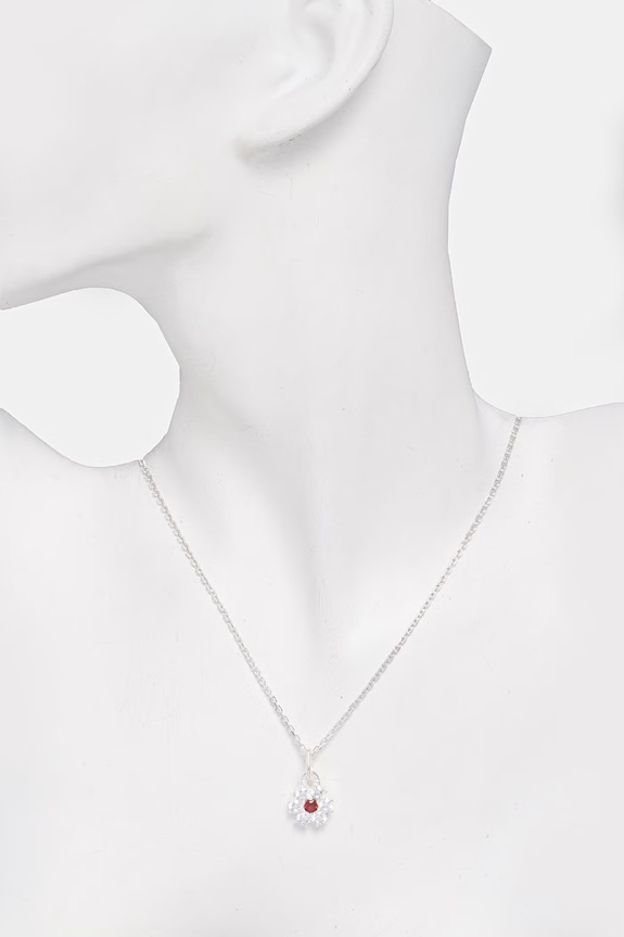 Accesorii HATTON LABS DAISY PENDANT colier cu pandantiv din argint pentru femei HL.S5.169.17.S18 argintiu