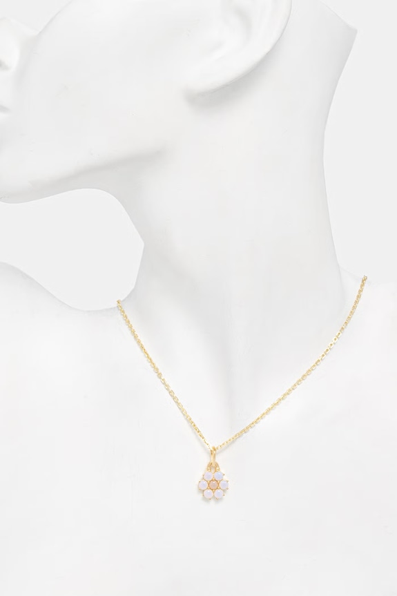 Accesorii HATTON LABS DAISY PENDANT colier cu pandantiv din argint pentru femei HL.S5.169.19.S18 aur