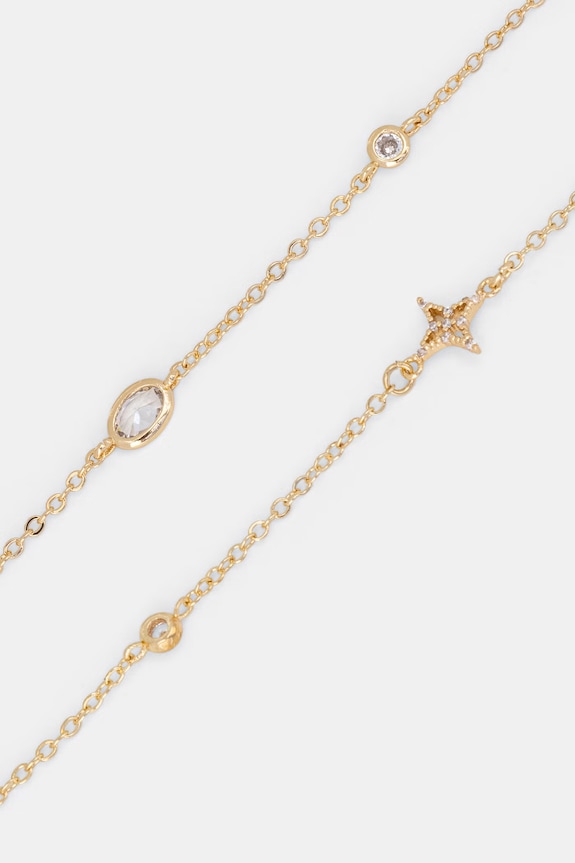Aldo pentru femei placat cu aur cu zirconiu cubic ISABELLAA pachet de 2 ISABELLAA.972 aur SS26