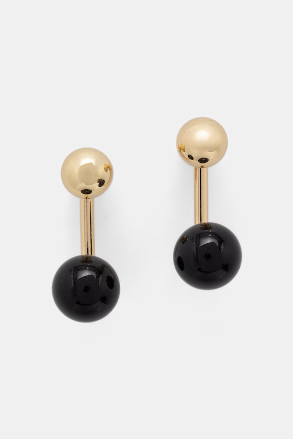 DKNY kolczyki damskie metalowe CAMILA złoty 04G00928