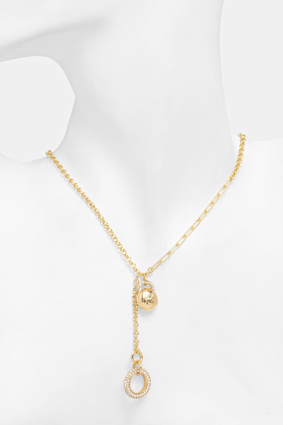 Akcesoria DKNY naszyjnik z zawieszką damski metalowy HAILEY 04N00362 złoty