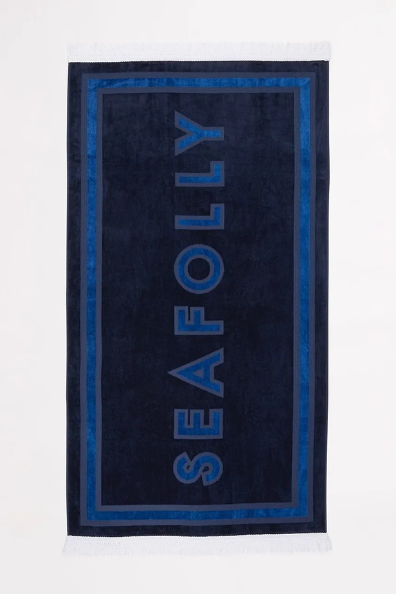 Seafolly prosop de baie de bumbac Summer Solstice bleumarin 71896.TL