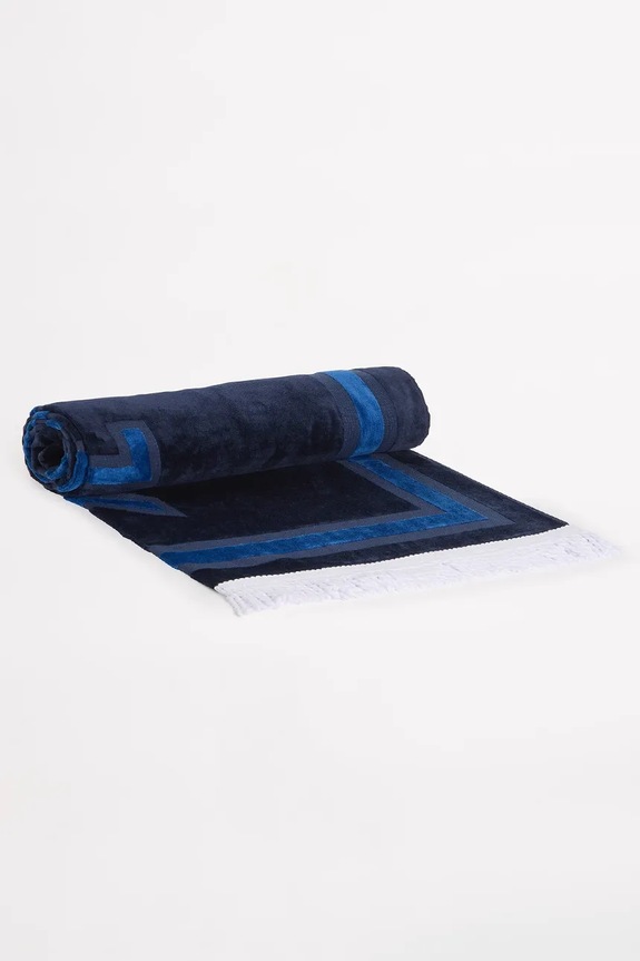Seafolly prosop de baie de bumbac Summer Solstice 71896.TL bleumarin SS26