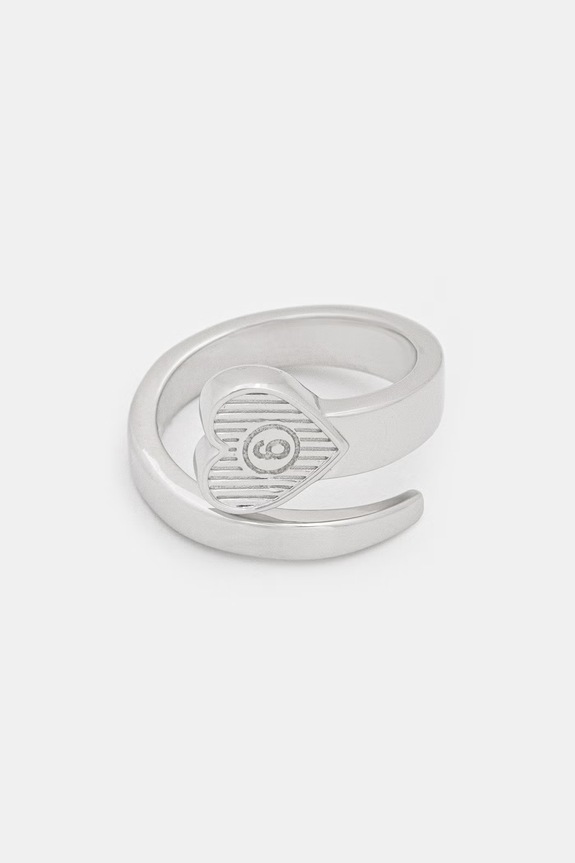 MM6 Maison Margiela Δαχτυλίδι γυναικείο ορειχάλκινο SM7UQ0120.P9160 ασημί SS26