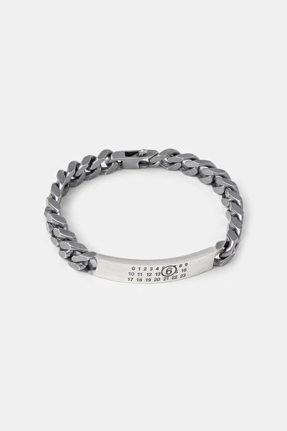 MM6 Maison Margiela βραχιόλι γυναικείο ορειχάλκινο ασημί SM6UY0049.SV0235.954