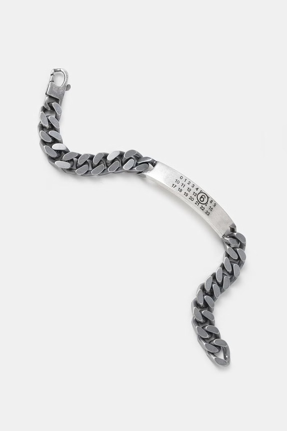 MM6 Maison Margiela βραχιόλι γυναικείο ορειχάλκινο SM6UY0049.SV0235.954 ασημί SS26