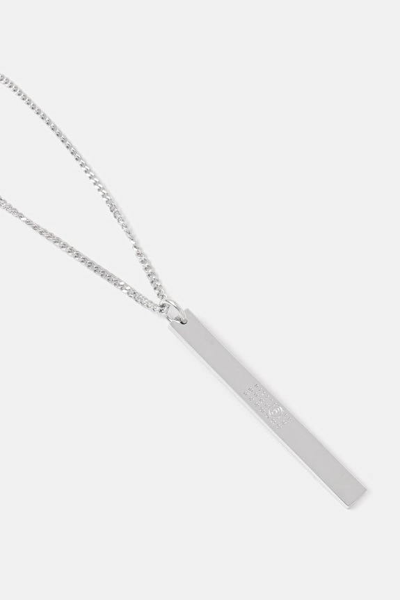 MM6 Maison Margiela Κολιέ με κρεμαστό γυναικείο ορειχάλκινο SM6UU0092.P6469 ασημί SS26