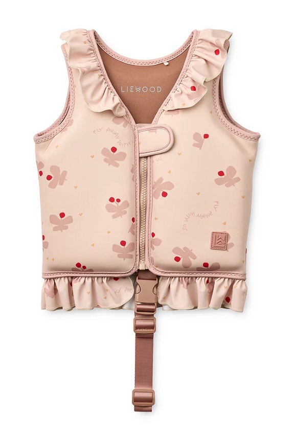 Liewood plavecká vesta Dove Swim Vest w Frill ružová LW20501.PPY2