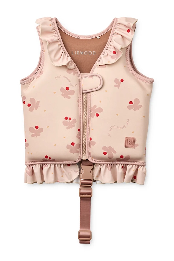 Liewood plavecká vesta Dove Swim Vest w Frill ružová LW20501.PPY2