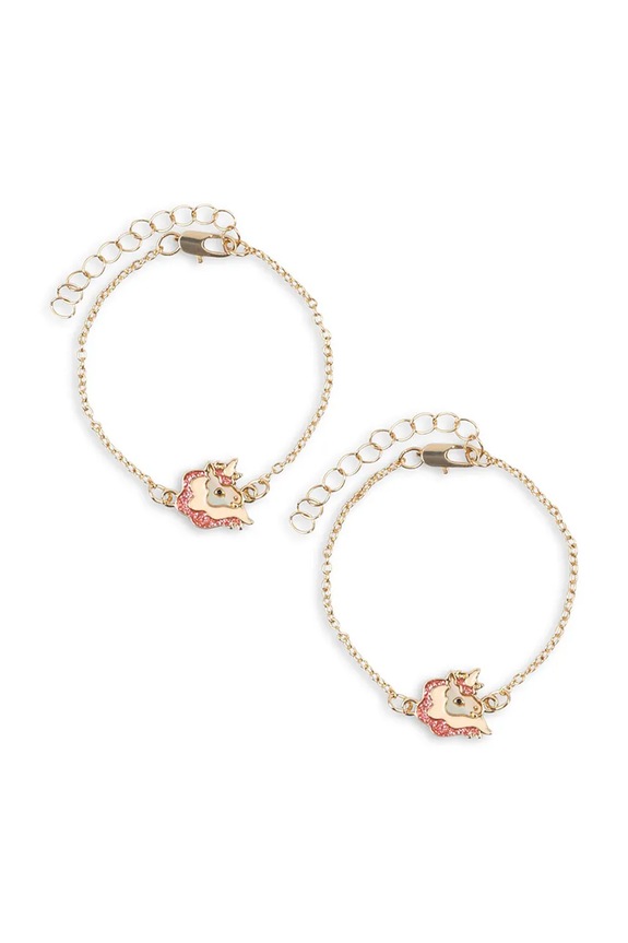 Detský náramok Konges Sløjd UNICORN BESTIE BRACELETS 2-pak zlatá KS102886.PPY2