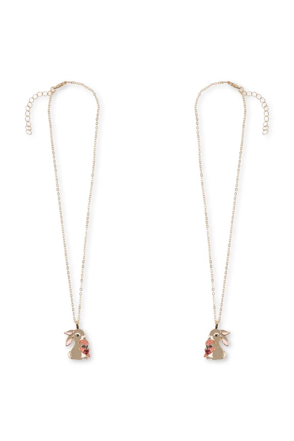 Дитячий ланцюжок Konges Sløjd BUNNY BESTIE NECKLACE 2-pack KS104716.PPY2 золотий SS26