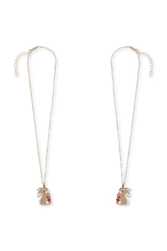 Дитячий ланцюжок Konges Sløjd BUNNY BESTIE NECKLACE 2-pack KS104716.PPY2 золотий SS26