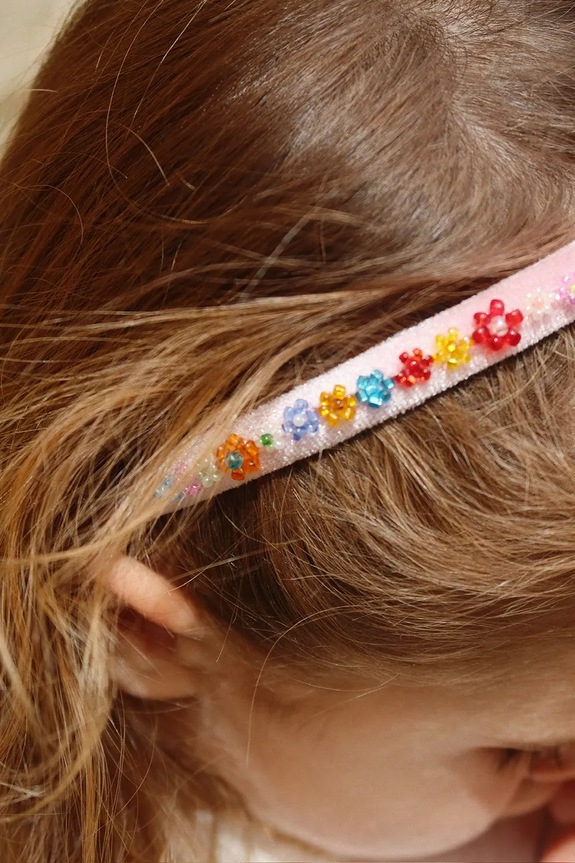 Konges Sløjd opaska do włosów dziecięca FLOWER FIELD HAIRBRACE multicolor KS104817.PPY2