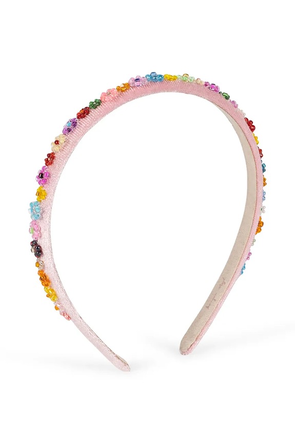 Dziewczynka Konges Sløjd opaska do włosów dziecięca FLOWER FIELD HAIRBRACE KS104817.PPY2 multicolor